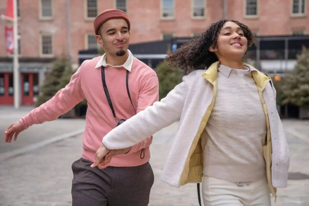 boy and girlfriend on a date